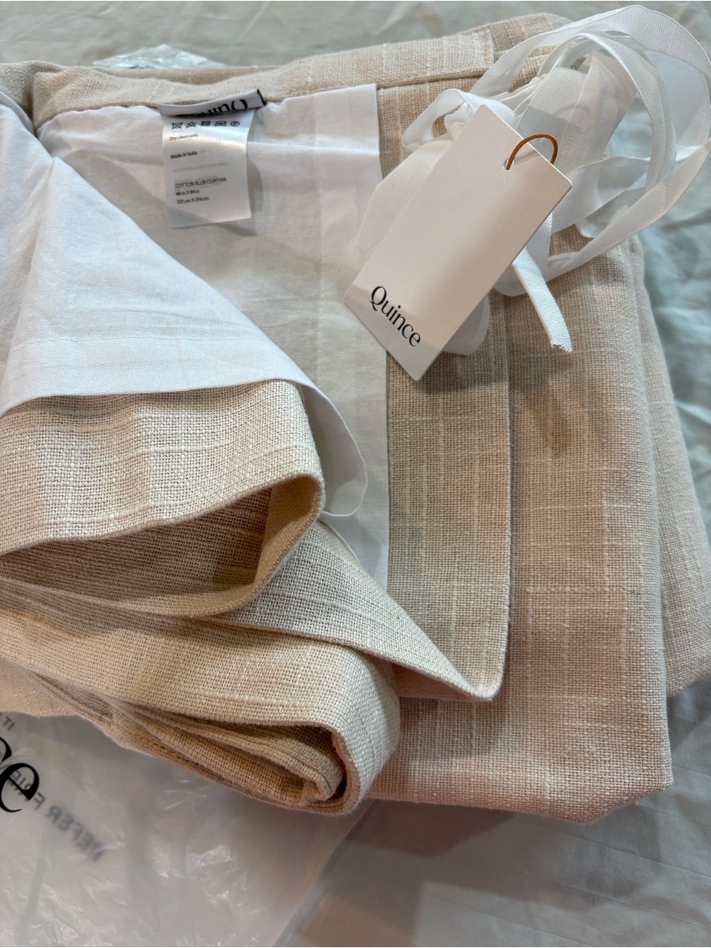Quince Slub 48x96 curtain one panel